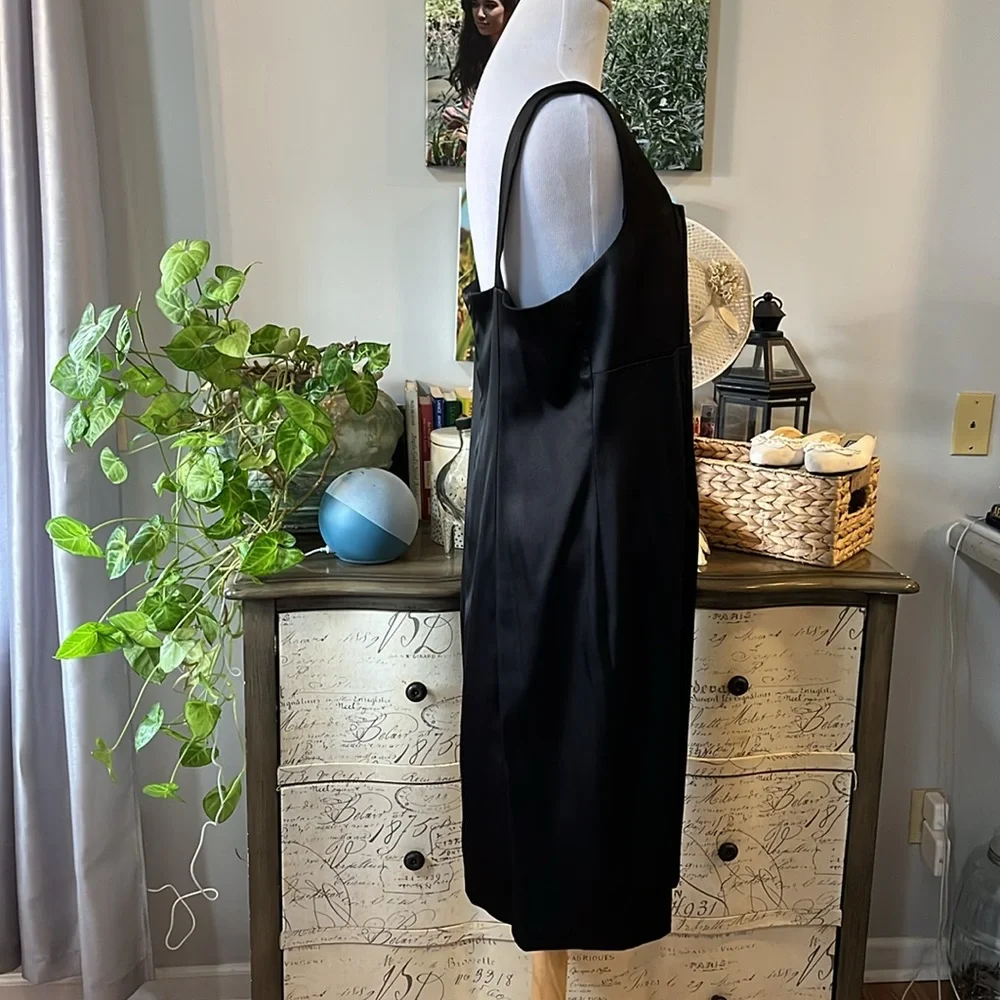 AGB FORMAL COCKTAIL SLEEVELESS SHIFT DRESS BLACK PLUS SIZE 14